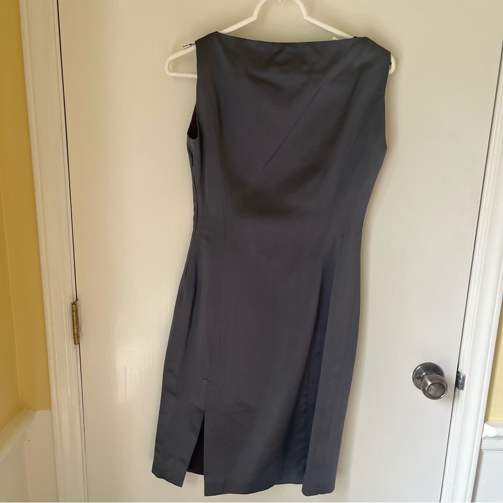 Brooks Brothers Gray Silk Dress 6